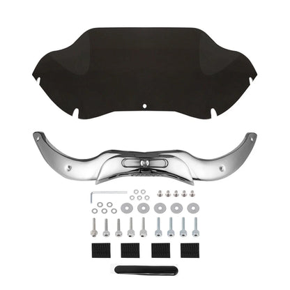 9.5" Windshield & Chrome Trims for Harley Road Glide FLTRX (2004–2013)