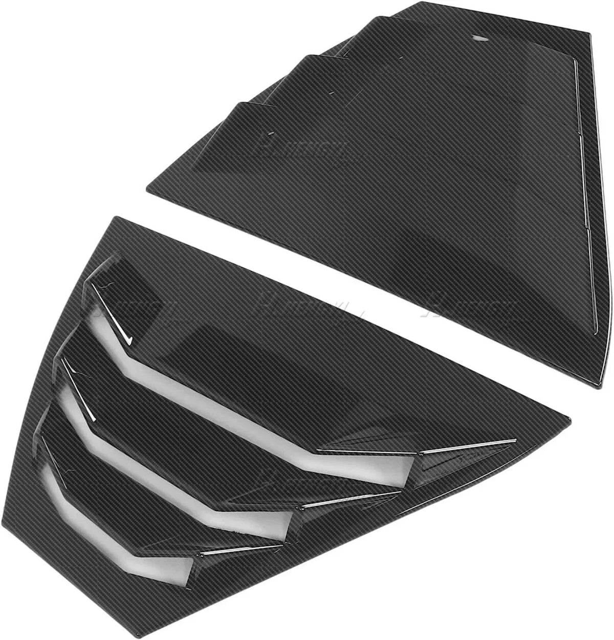 Carbon Style Rear Window Louver Vent Shutter Trim for Nissan Sentra (2024–2025)