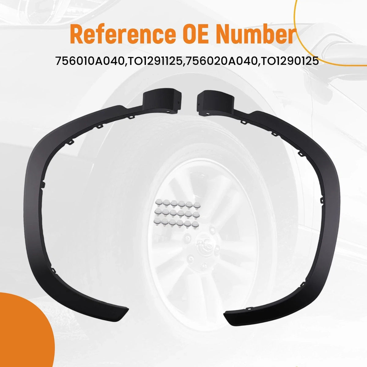 Fender Trim Set for Toyota Corolla Cross L/LE/XLE (2022–2023) Left Right Front