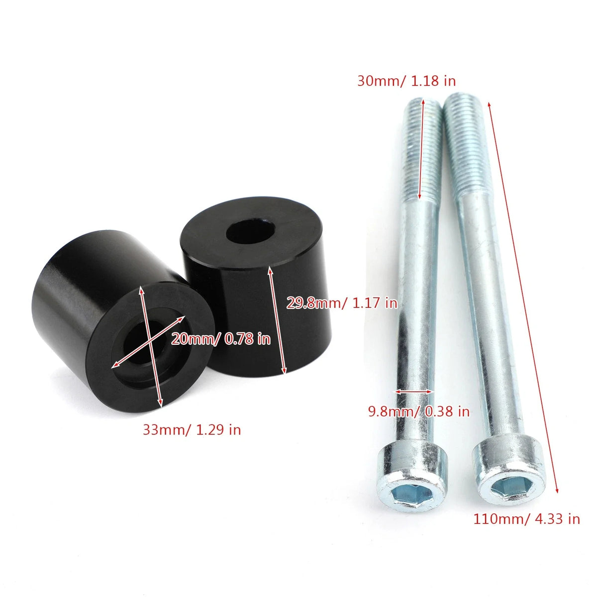 30mm Handlebar Bar Risers for Ducati Multistrada 1200/S 1260 950/S (2010–2019)