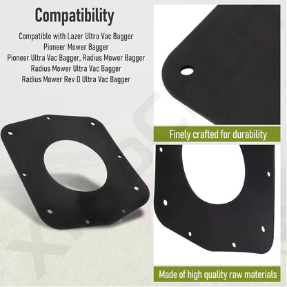 Gasket for Exmark Lazer, Radius Ultra Vac Bagger