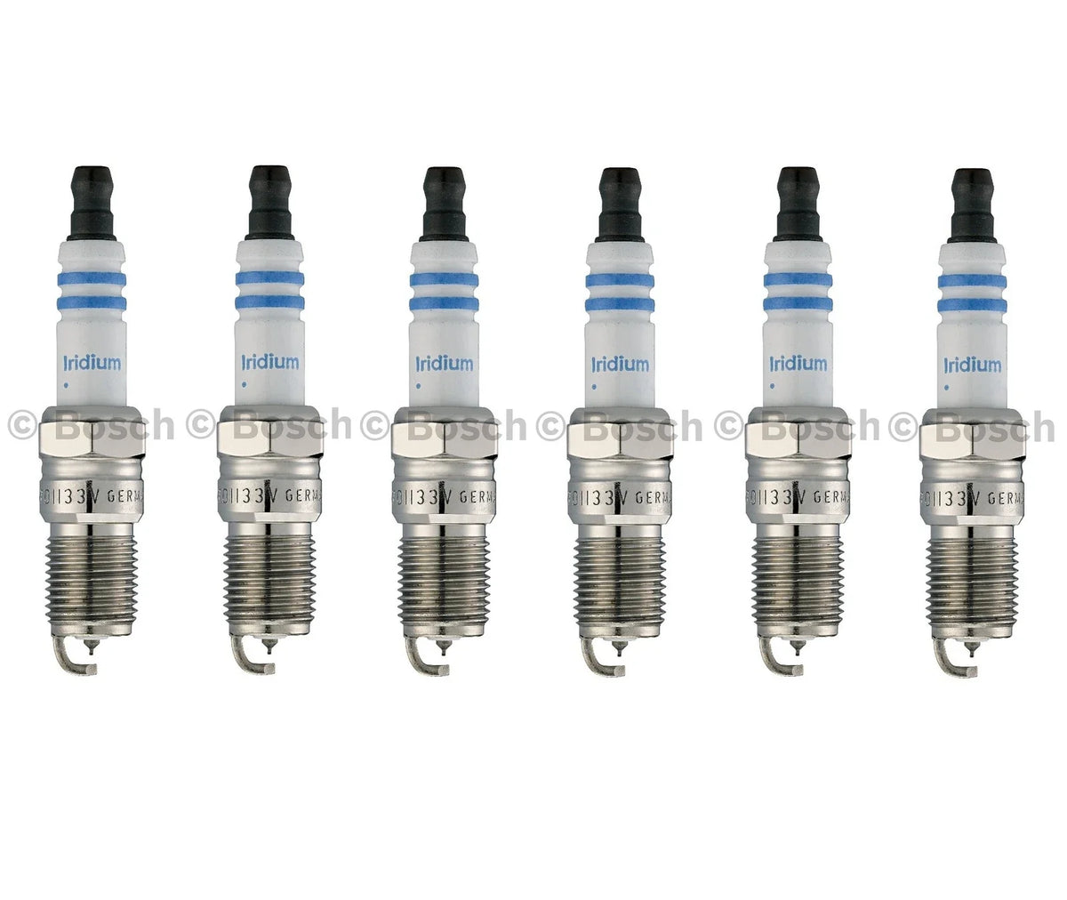 Set of 6 Bosch Iridium Spark Plugs for Ford Pontiac V6 Mercedes L6