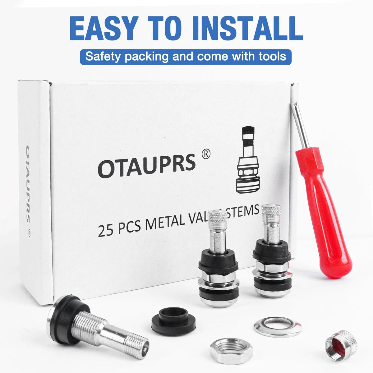 25 PCS TR416 Metal Valve Stems for Tire (No Year Range Specified)
