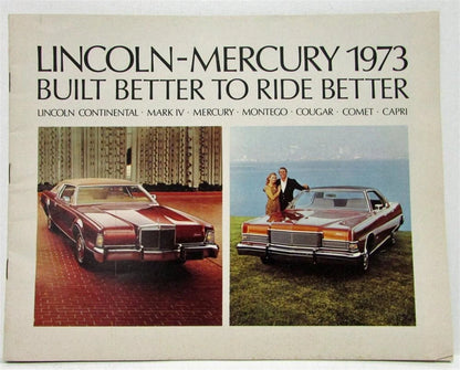 Sales Brochure for Lincoln Mercury Continental Mark IV Marquis Monterey Cougar (1973)