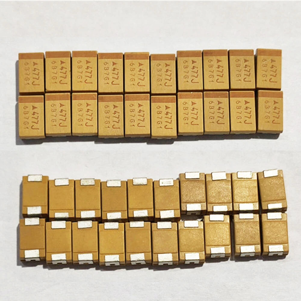 100X Tantalum Capacitors 470uF 6.3V Type D SMD 7343 Surface Mount