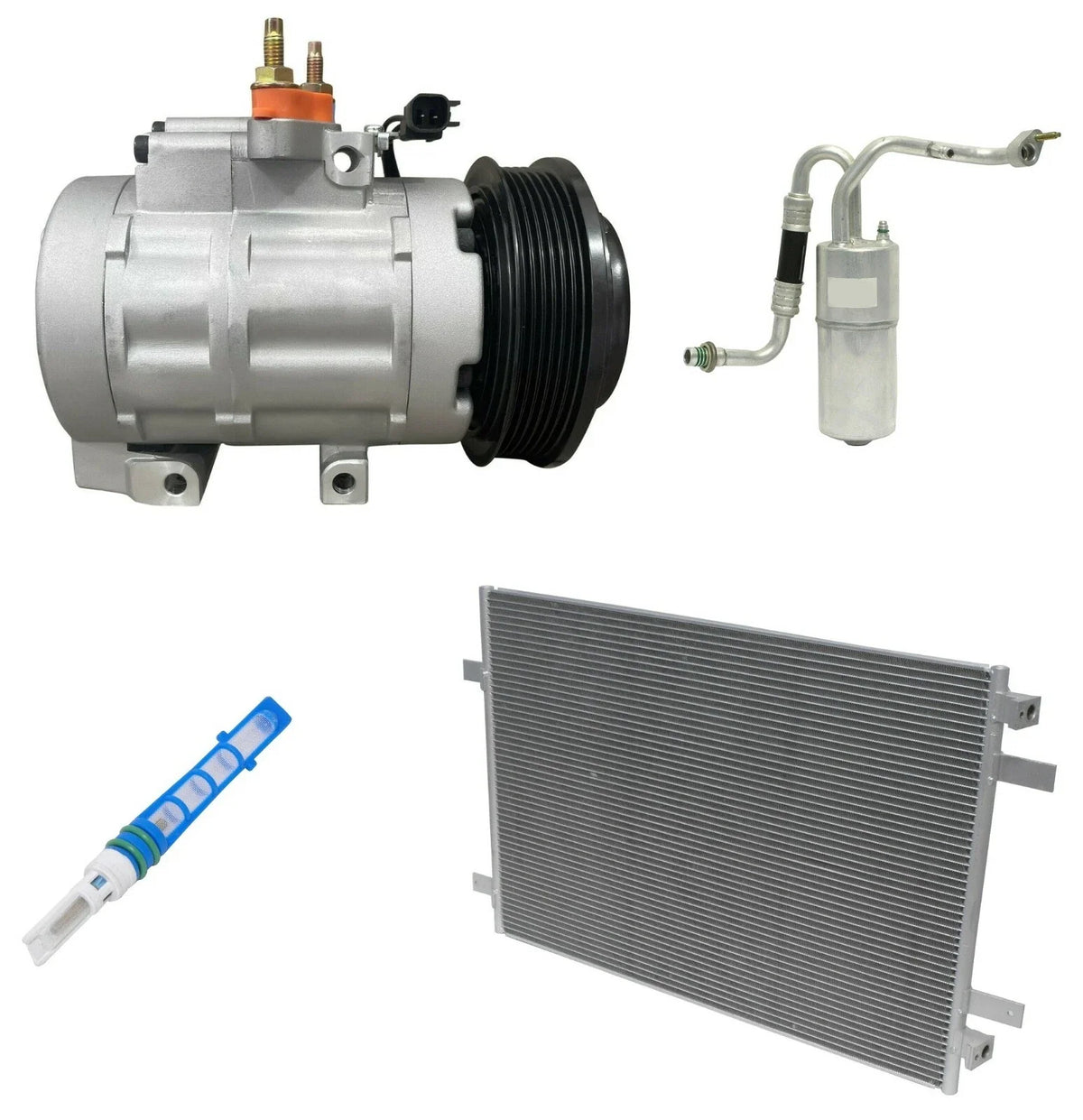 AC Compressor Kit With Condenser for Ford F-350 Super Duty 6.8L (2009–2010)