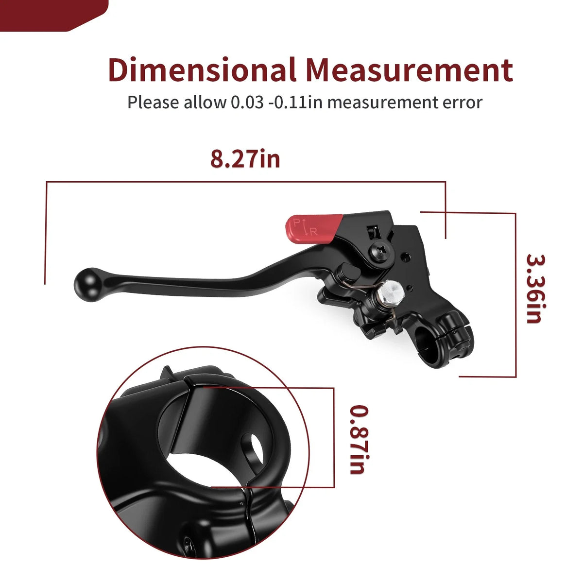 Left Hand Rear Brake Lever Assembly for Honda Recon 250 ES TRX250TE (2016–2024)
