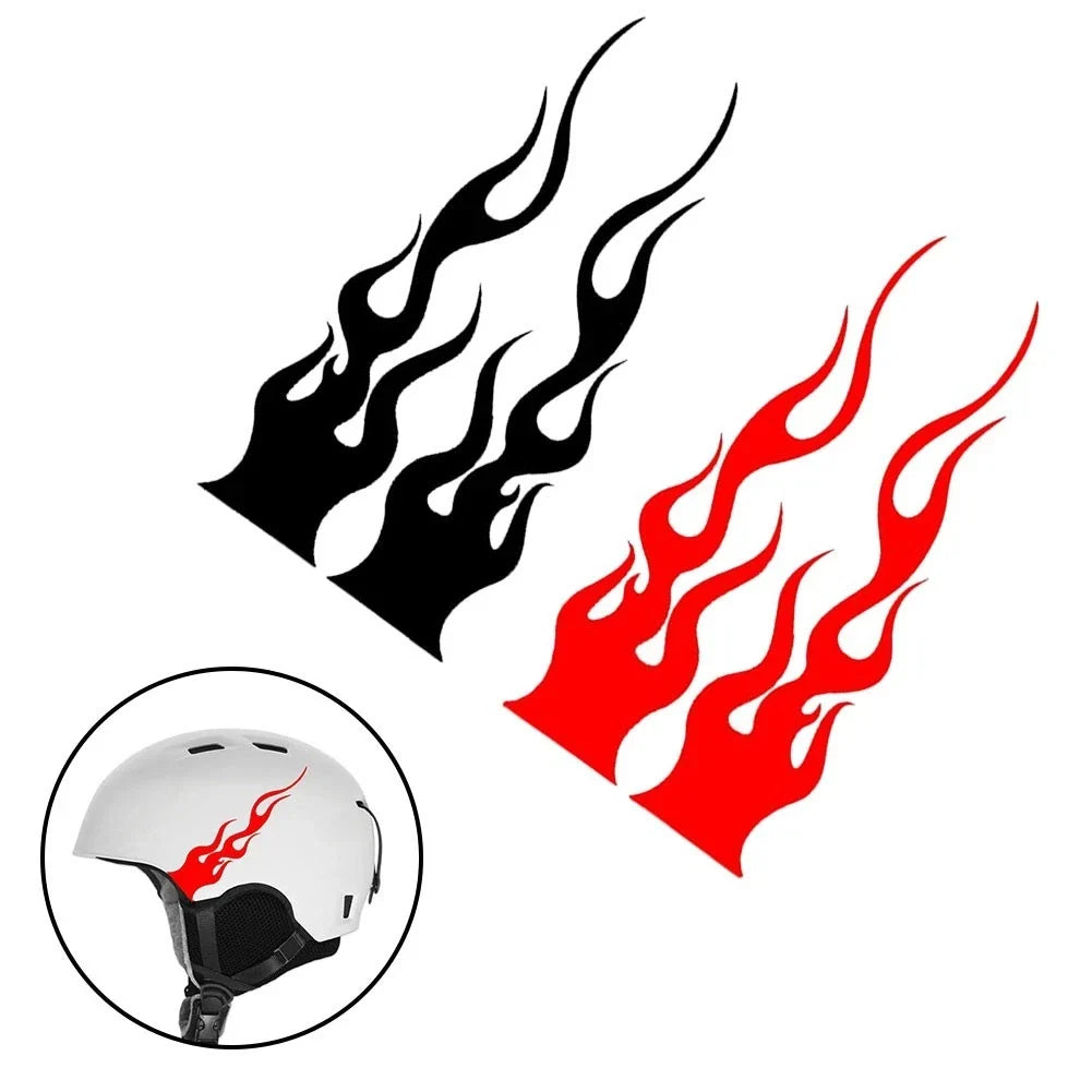 Flame Vinyl Decal Sticker for Car Motorcycle Gas Tank Fender (15cm)