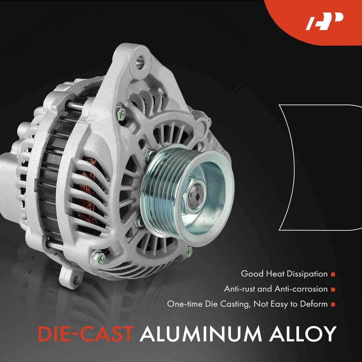 Alternator for Honda Civic GX (2006–2011) L4 1.8L 80A 7-Groove