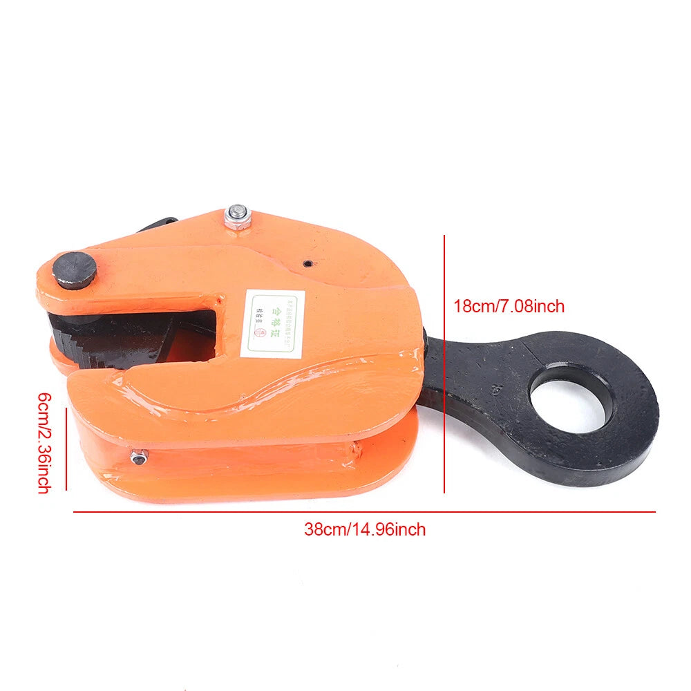 3 Ton Vertical Plate Lifting Clamp for Industrial Use (6600LBS Capacity)
