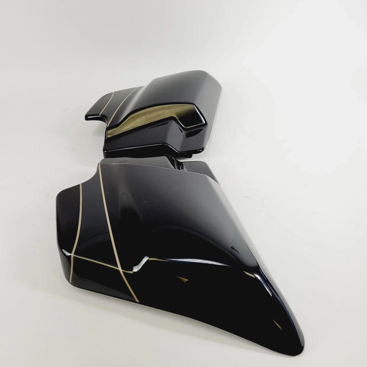Genuine Side Covers for Harley Davidson CVO Road Glide Black/Gold