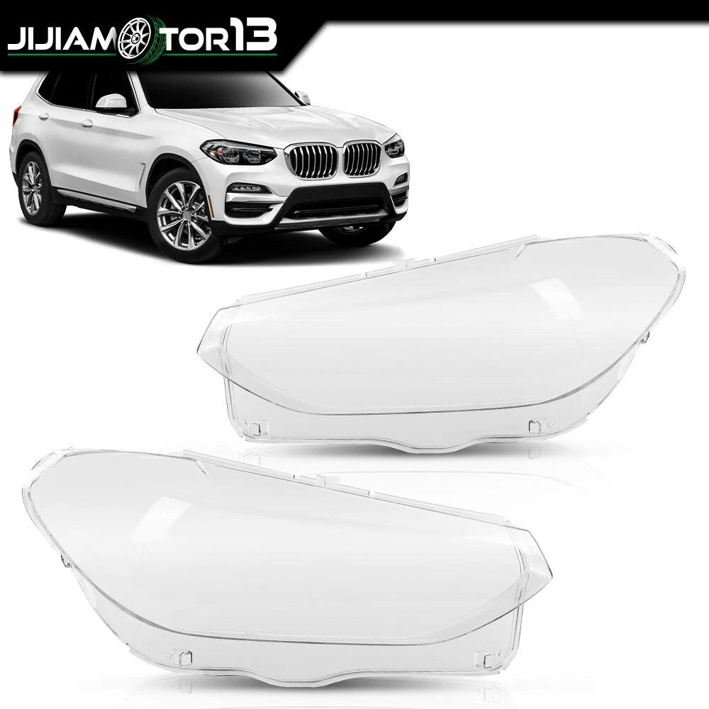 Pair Headlight Lens Cover for BMW X3 X4 G01 G02 G08 (2018–2021) jijia20241122-1