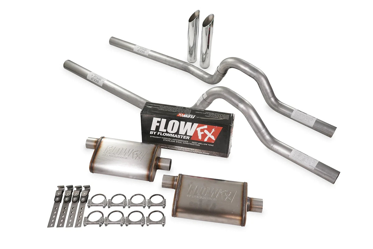 Dual Exhaust Kit 3" Flowmaster Flow FX for Ford F-Series (1980–1986)