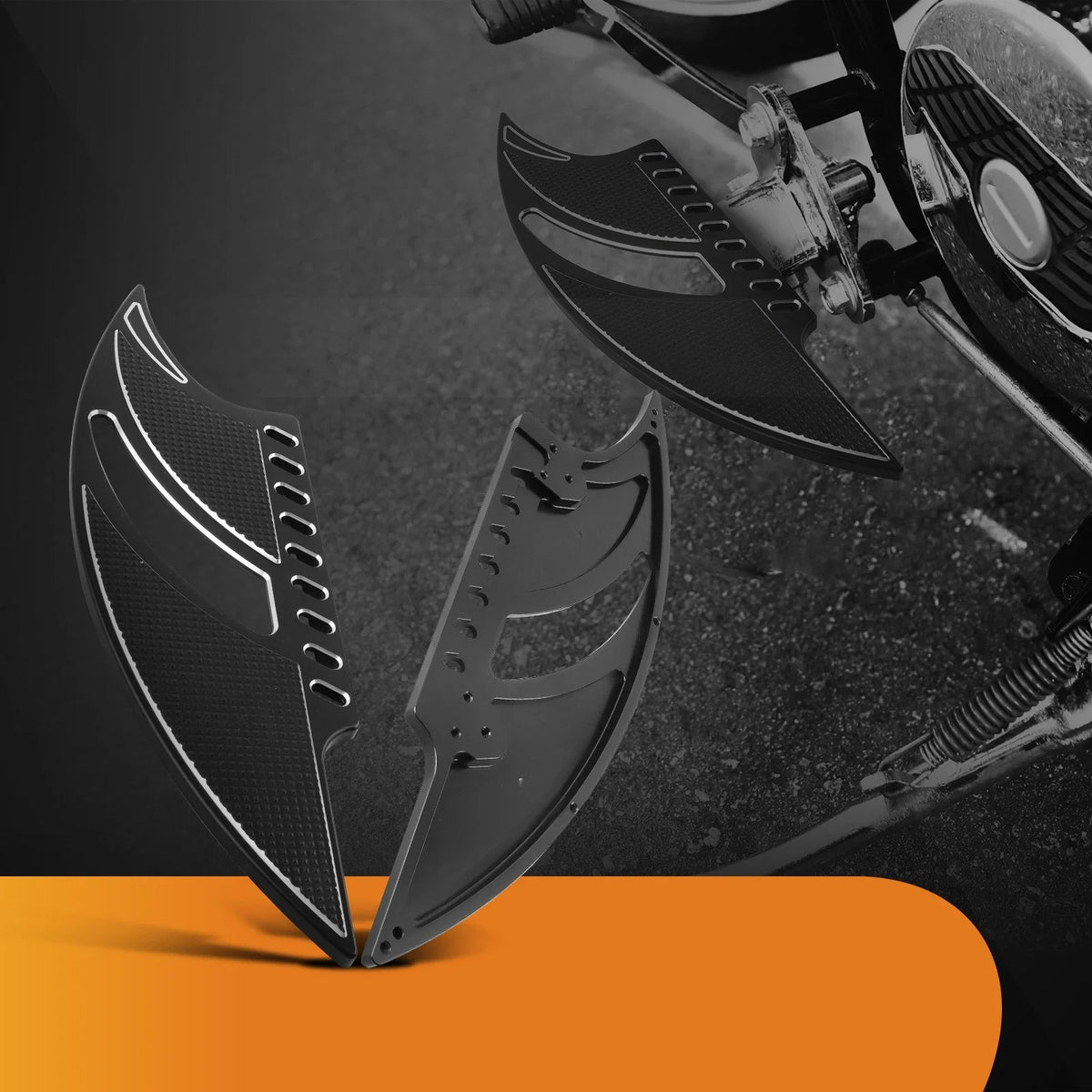 Driver Floorboards Foot Pegs for Dyna Fatbob FXDF (2012–2015)