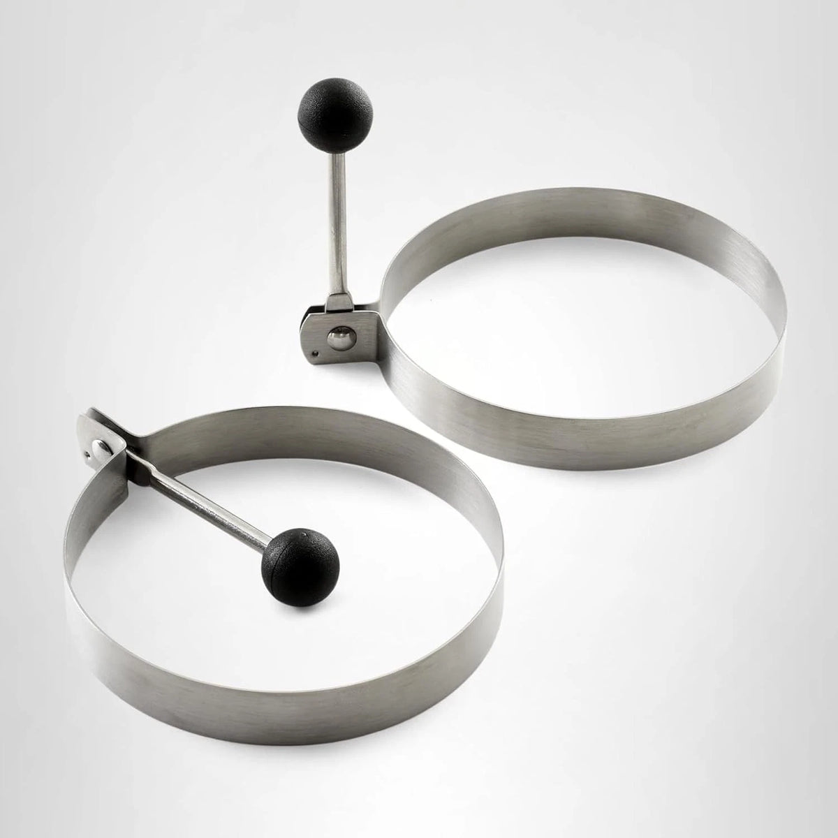 Set of 2 Norpro Stainless Steel Round Egg/Pancake Rings (3.75")