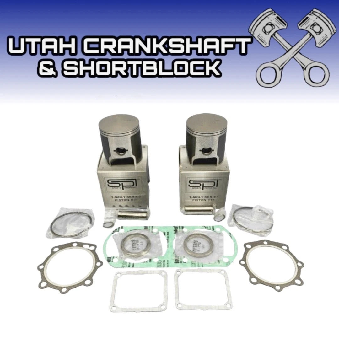 Set of 2 72mm STD SPI Pistons & Top End Gaskets for Yamaha Phazer 500 (1999–2001) 54-813PS 710239 09-813