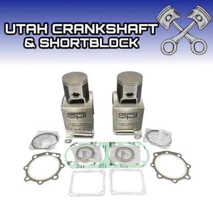 Set of 2 72mm STD SPI Pistons & Top End Gaskets for Yamaha Phazer 500 (1999–2001) 54-813PS 710239 09-813