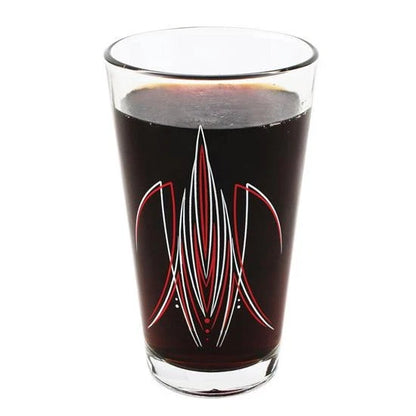 Pinstriped Pint Glasses Set of 2 for (910934-BLU)