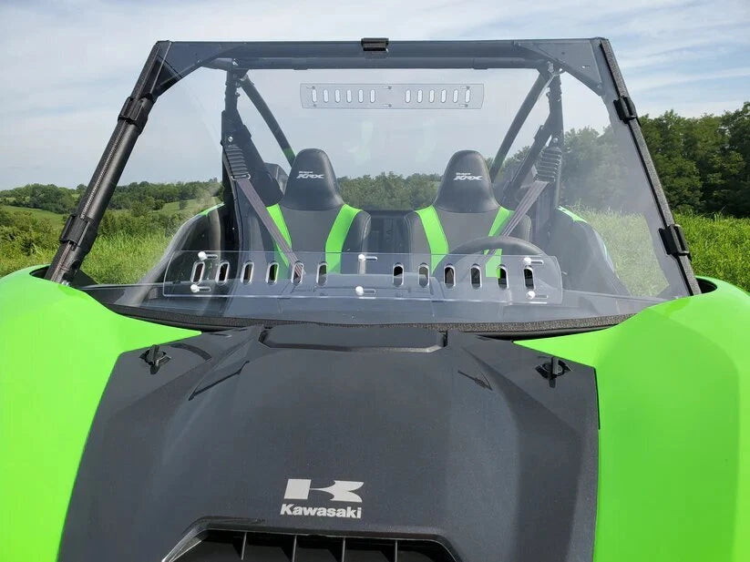 1-Pc Windshield with Quick Install Straps for Kawasaki KRX 1000 (2020–2024)