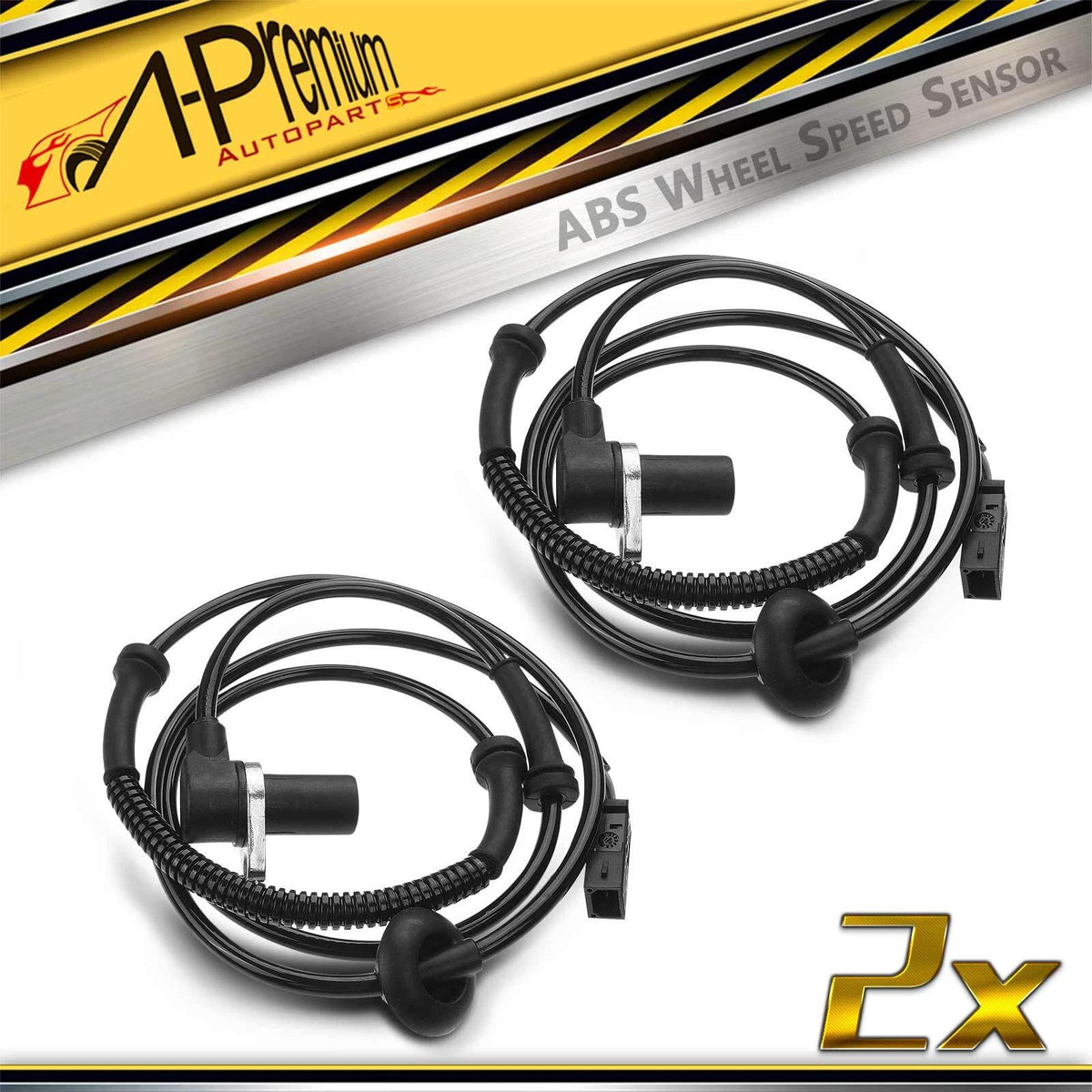 2X Rear ABS Wheel Speed Sensor for Audi A4 Quattro S4 (2002–2006) 8E0927807B, ALS538