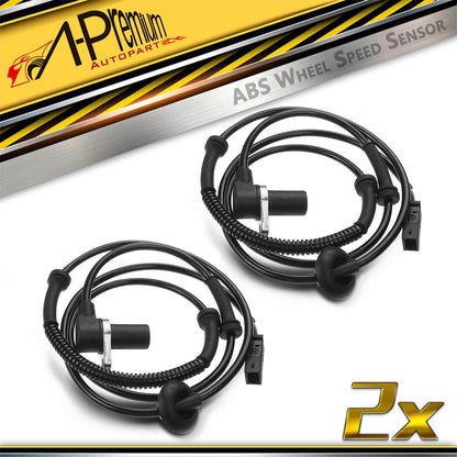 2X Rear ABS Wheel Speed Sensor for Audi A4 Quattro S4 (2002–2006) 8E0927807B, ALS538