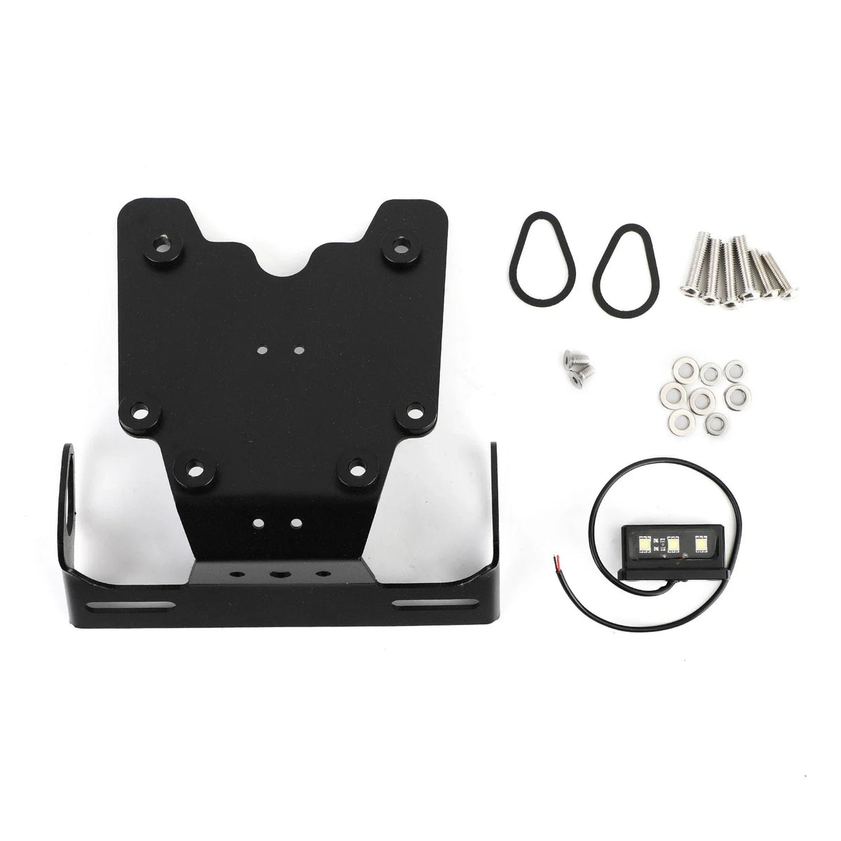 Aluminum License Plate Holder Frame for Yamaha Tenere 700 (2019–2021)