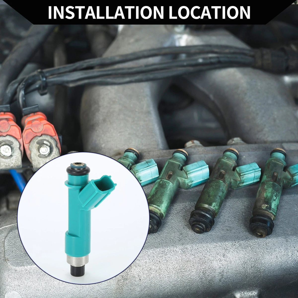 Fuel Injector for Toyota 4Runner (2003–2009) 23209-39075, 23209-39035