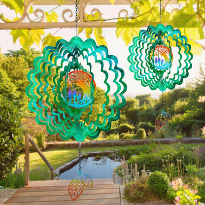 Tree of Life Wind Spinner 12 Inch 3D Stainless Steel