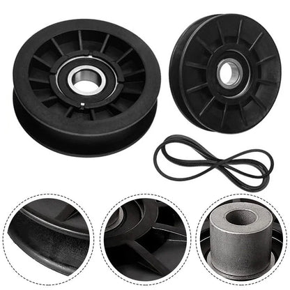 Drive Belt Set with V Type Idler Pulley for Cadet Craftsman Lawn Mowers
