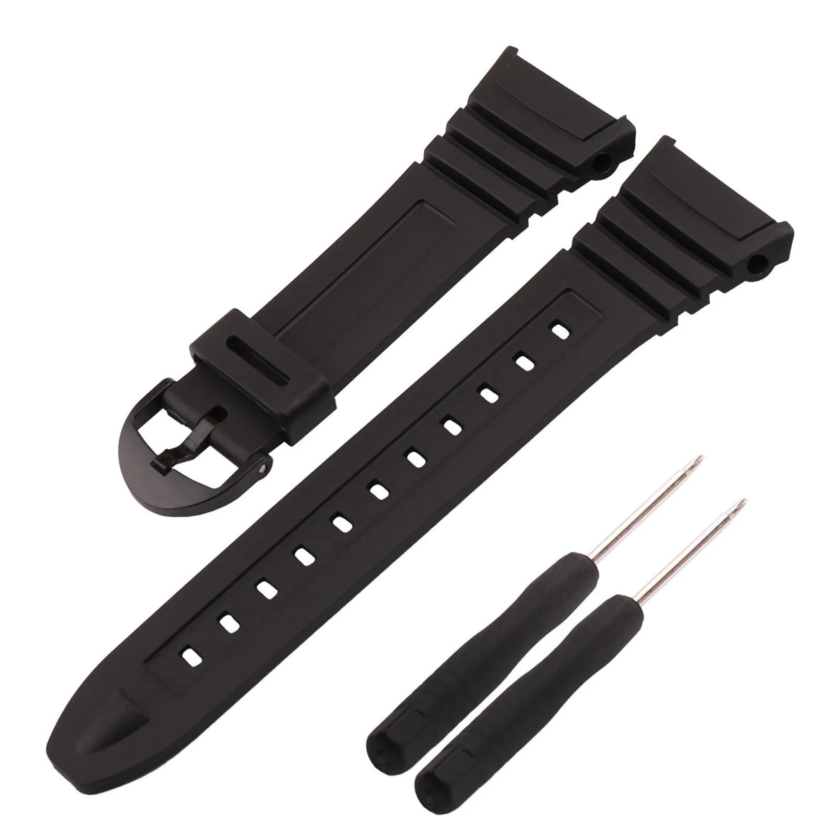 18mm Resin Watch Band Replacement for 3239 W-96H W96H