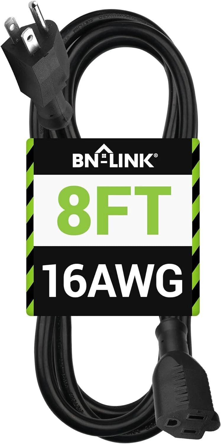 8/15FT Outdoor Extension Cord for Outdoor Use (Water & Weather Resistant)