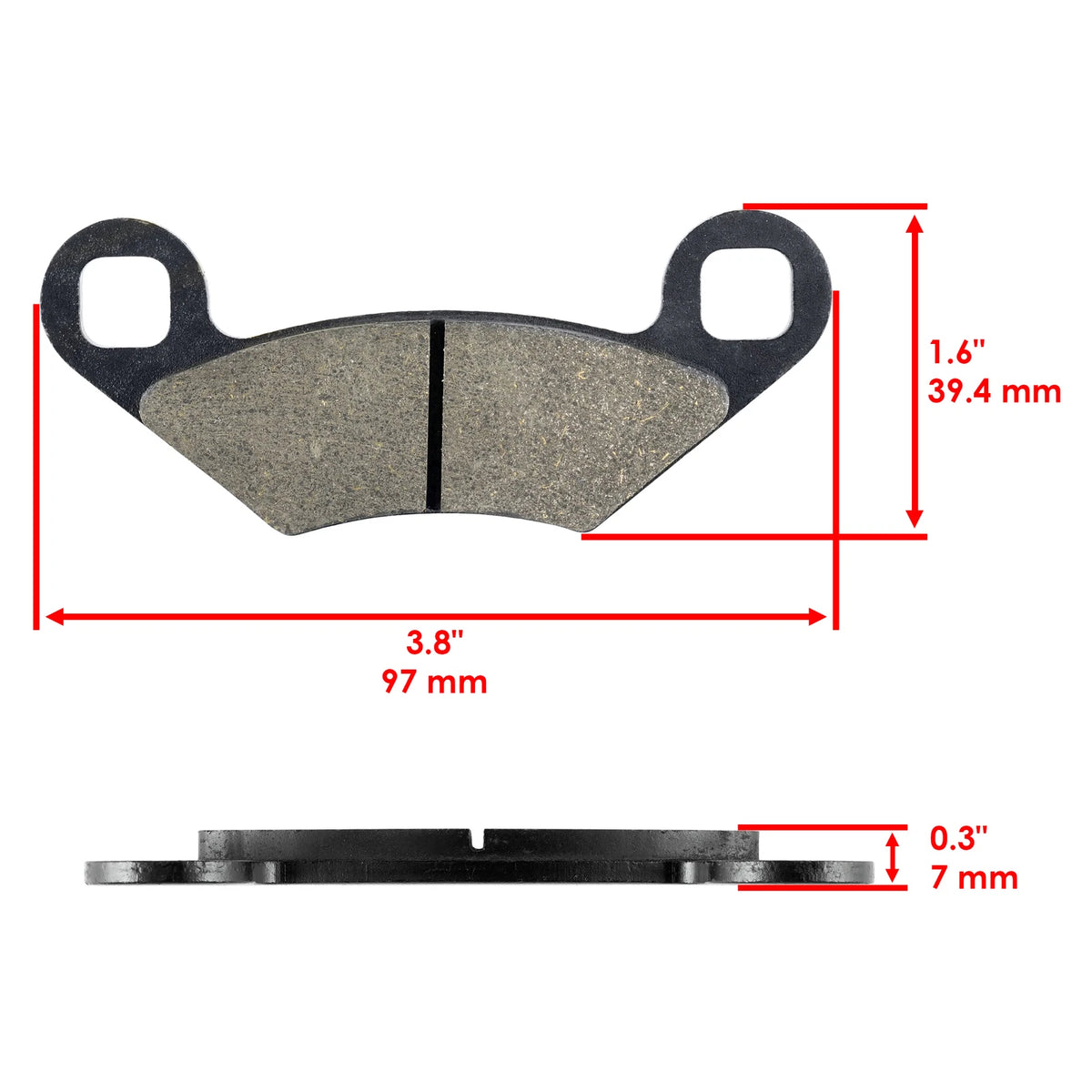 Brake Pads for Polaris Sportsman 400 (2003–2005) MP115AA2017, 2201871, 2202414, 2203451