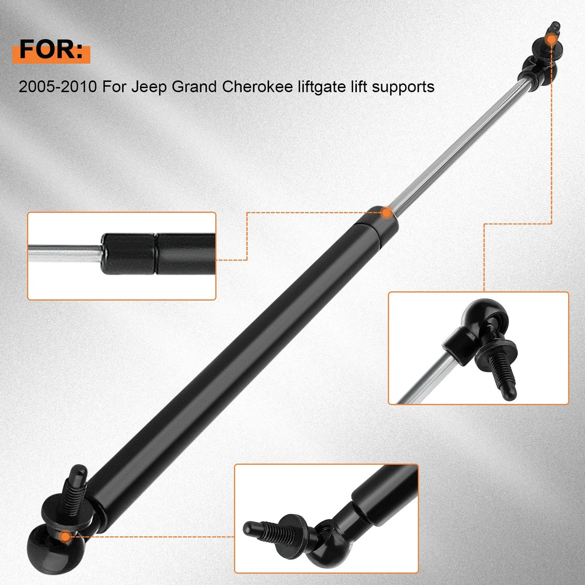 2X Rear Liftgate Lift Supports for Jeep Grand Cherokee (2005–2010)