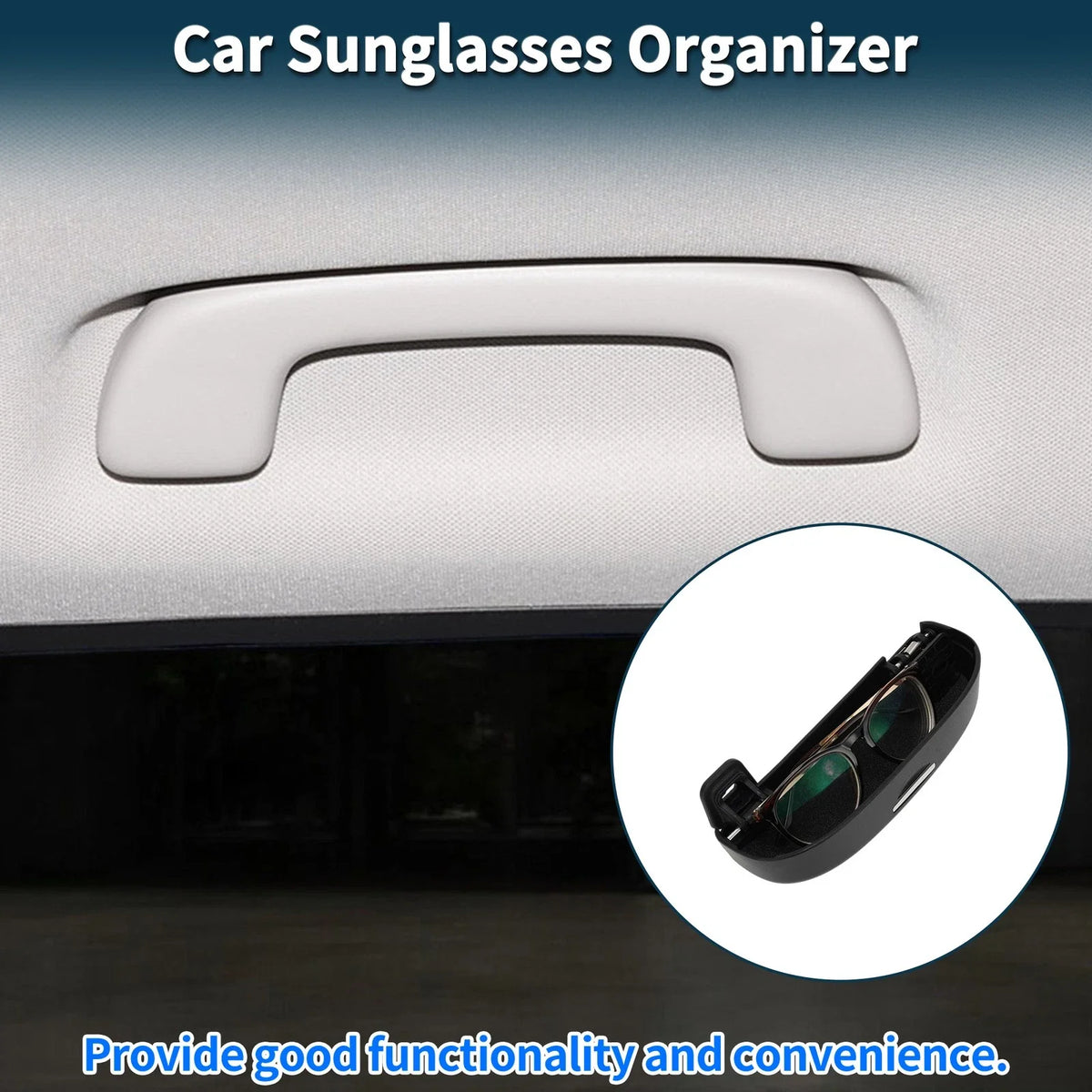 Sunglasses Case for Ford Puma MK2 ST Line X (2020–2025) ABS Black Set of 1