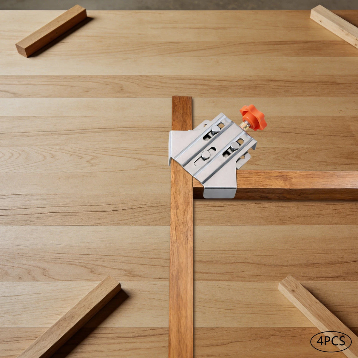 Set of 4 90-Degree Corner Clamps for Woodworking