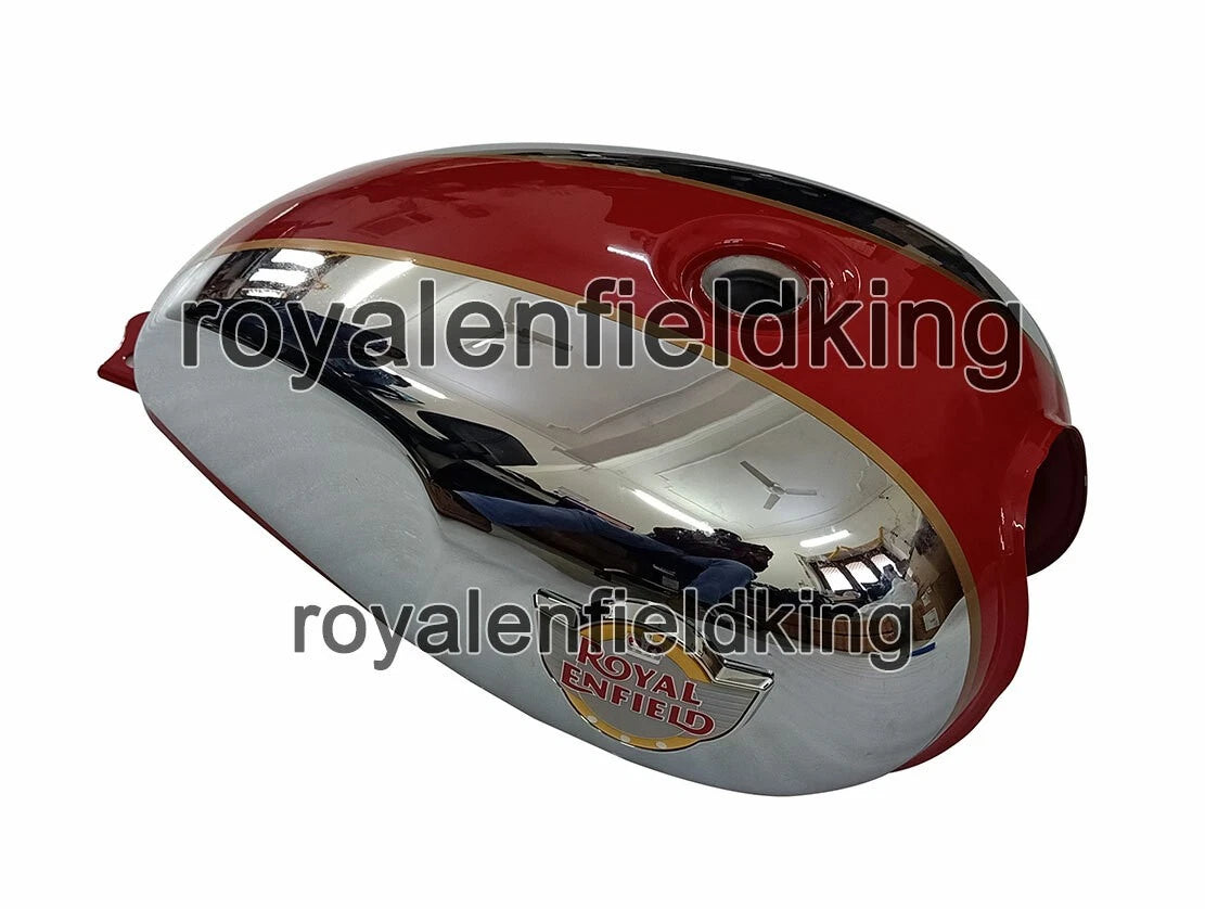 Royal Enfield Interceptor 650 Fuel Tank Red & Chrome (2019–2023)
