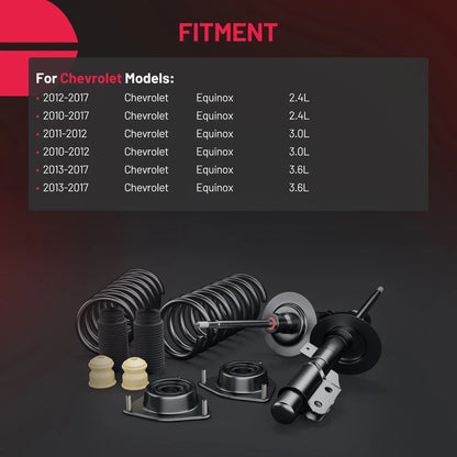 Front Quick Struts and Coil Springs for Chevrolet Equinox Terrain (2010–2017)