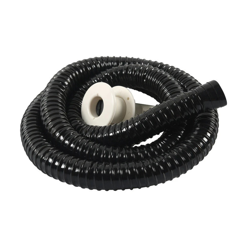 Bilge Drain Fitting Kit for Boats (1-1/8 Inch, ABS Construction)