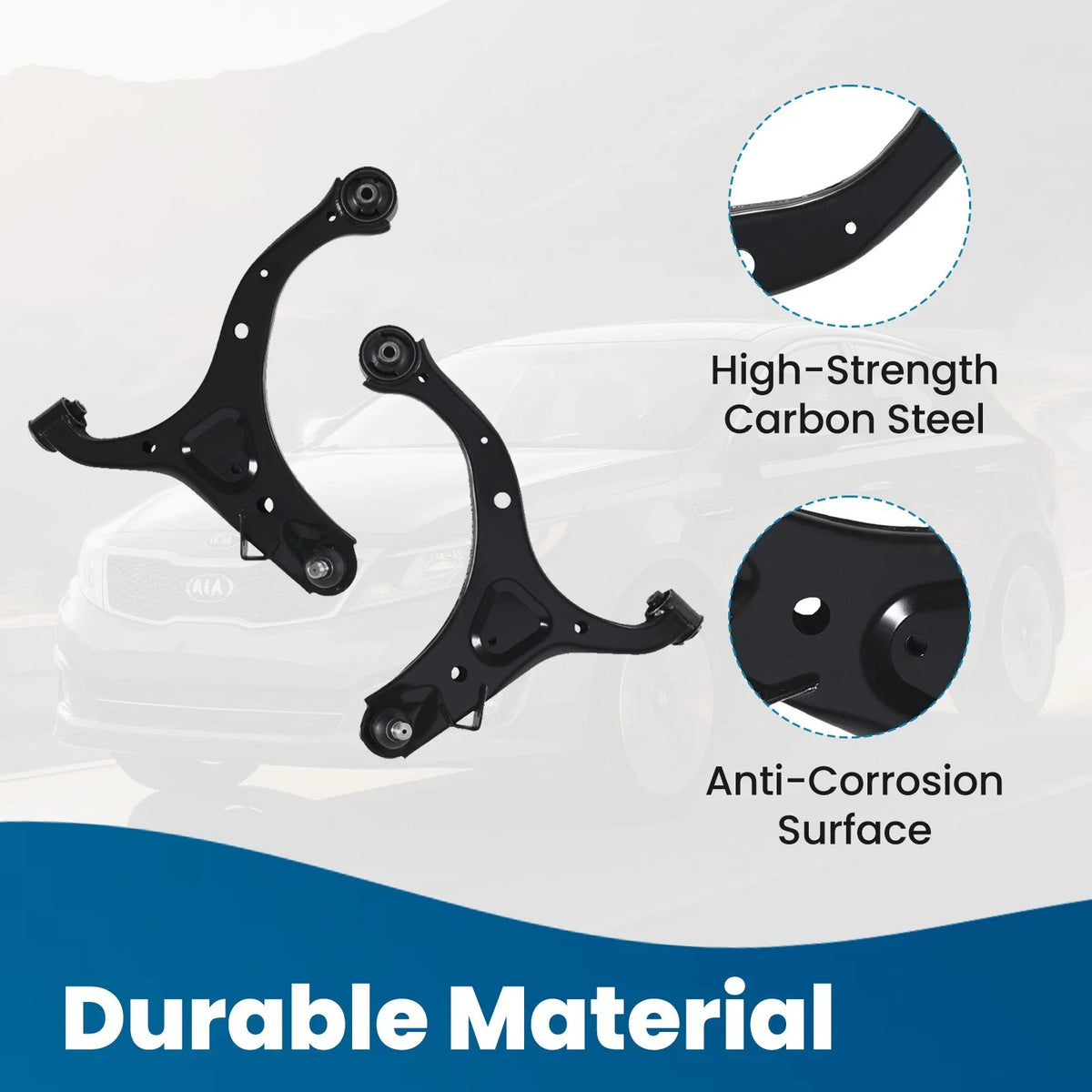 8x Front Lower Control Arm Tie Rod End Kit for Kia Sorento (2011–2013)