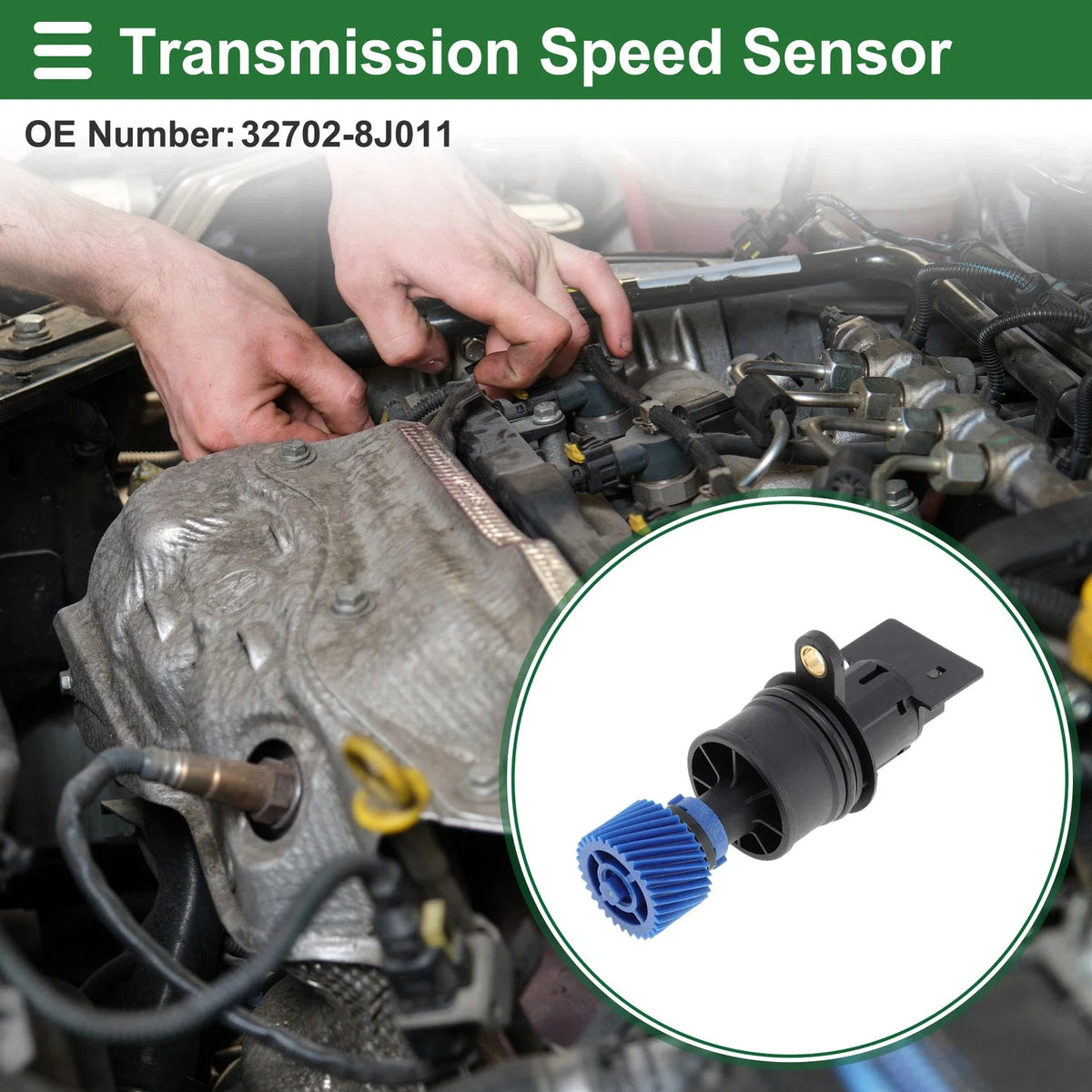 1 Pc Transmission Speed Sensor No.32702-8J011 for Nissan Altima (2002–2006)