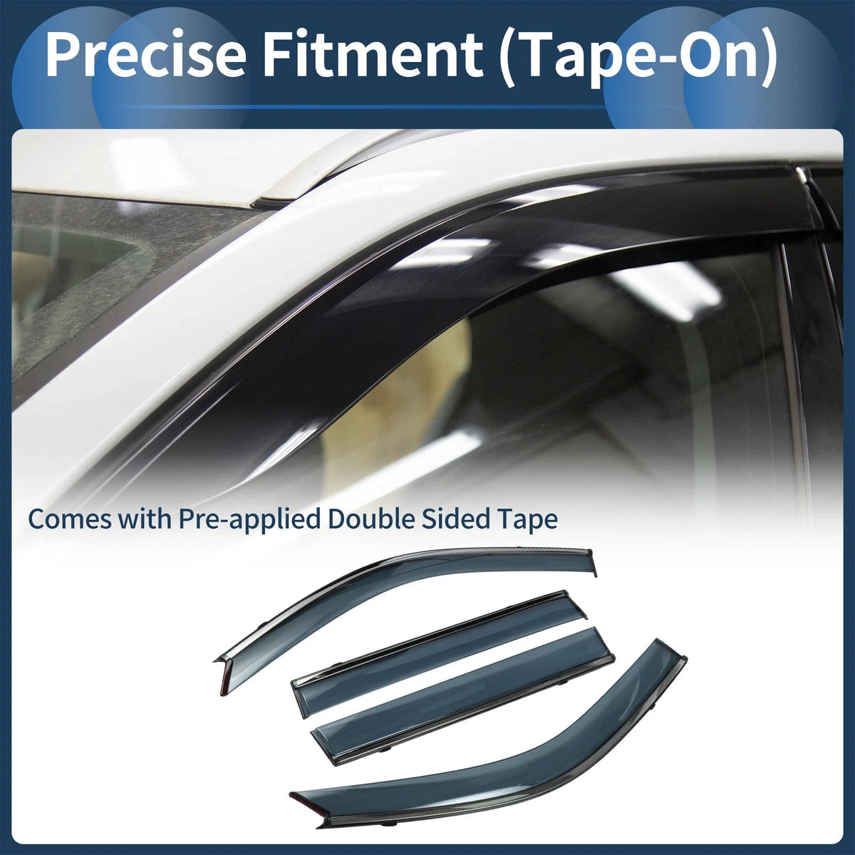 Window Deflectors for Toyota Land Cruiser Prado J120 (2003–2009)