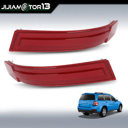 Pair Rear Bumper Reflectors for Mercedes-Benz GL X164 (2007–2009) JIJIA051421, A1648201174, A1648201274