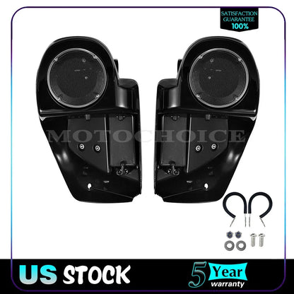 Lower Vented Fairing with 6.5" Speaker Box Pod for Harley Touring (2014–2023)