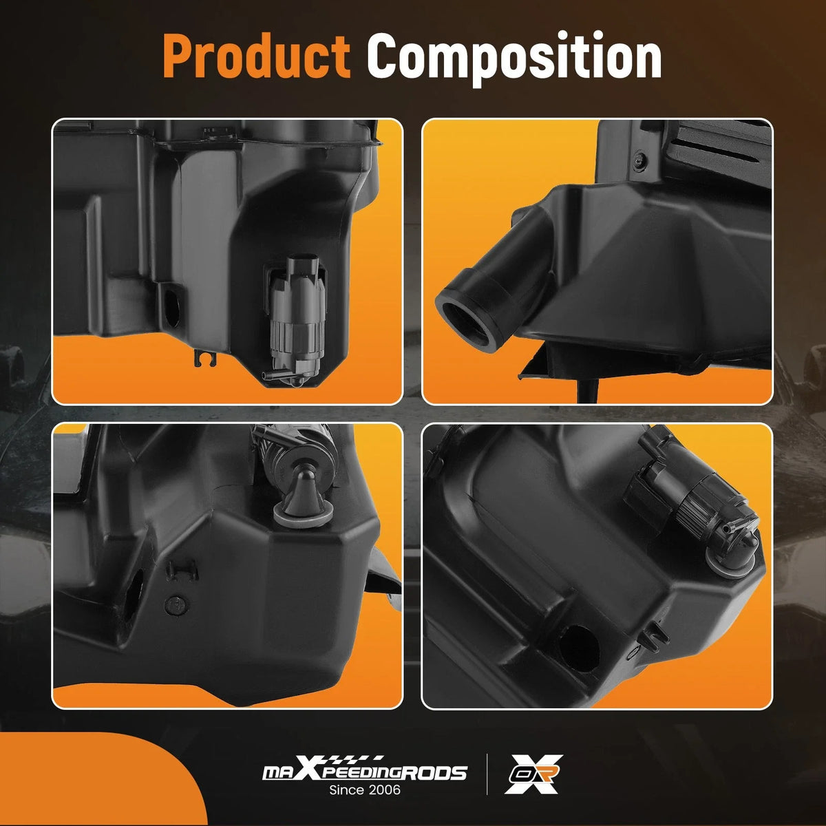 Windshield Washer Bottle Reservoir for Nissan Maxima (2017–2018) Altima (2013–2018)