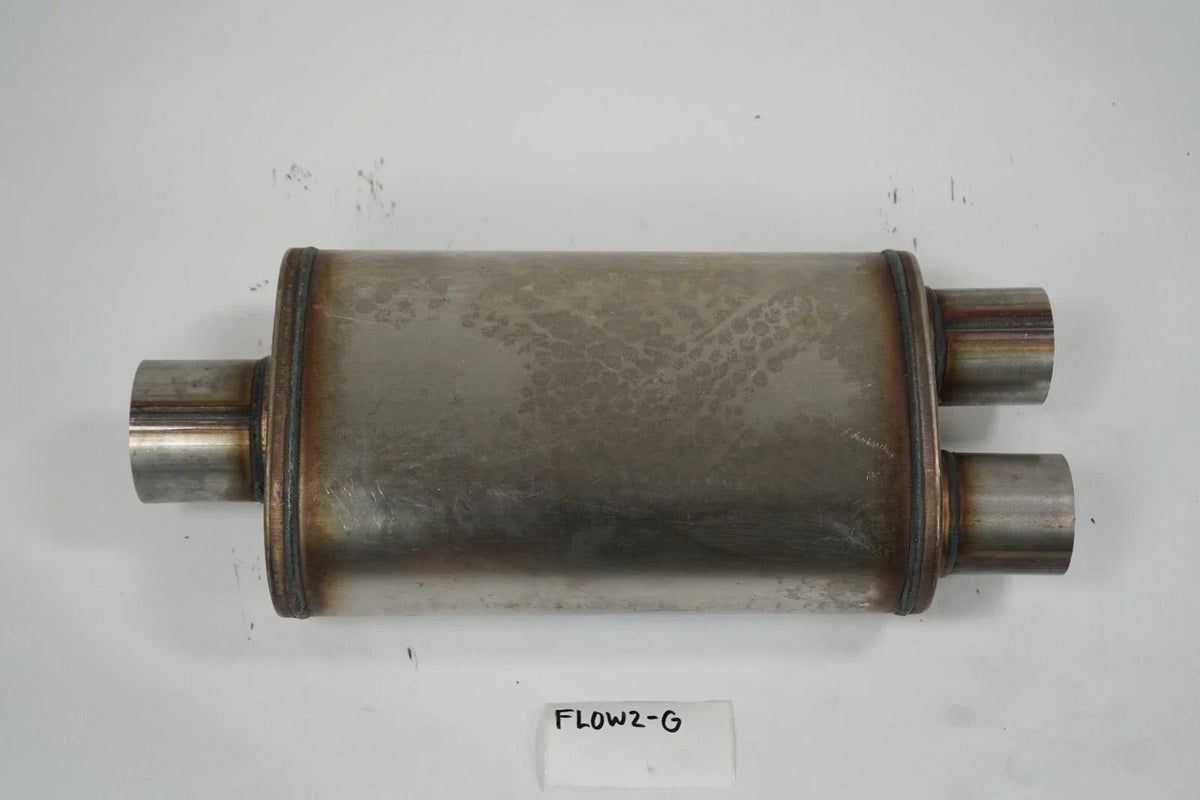 Flow II 52198 3" Center In To 2.5" Dual Out Exhaust for Open Box Special