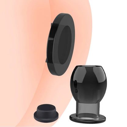 3PC Hollow Anal Butt Plug Trainer Set for Deep Access Spreader Enema