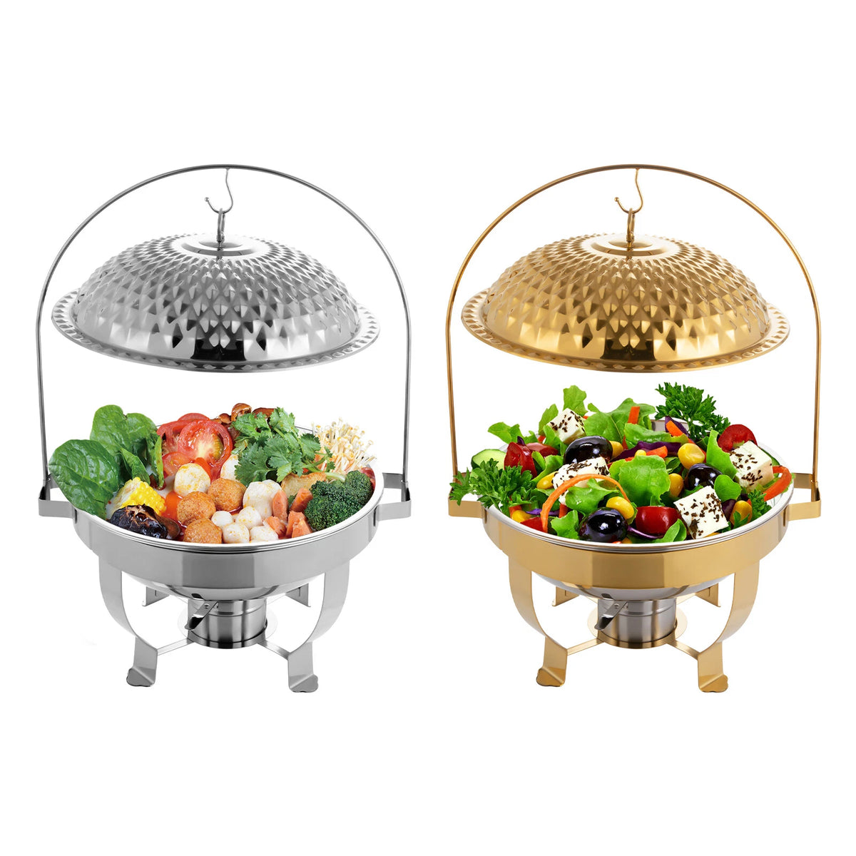 6.3qt Stainless Steel Food Warmer for Stove Countertop