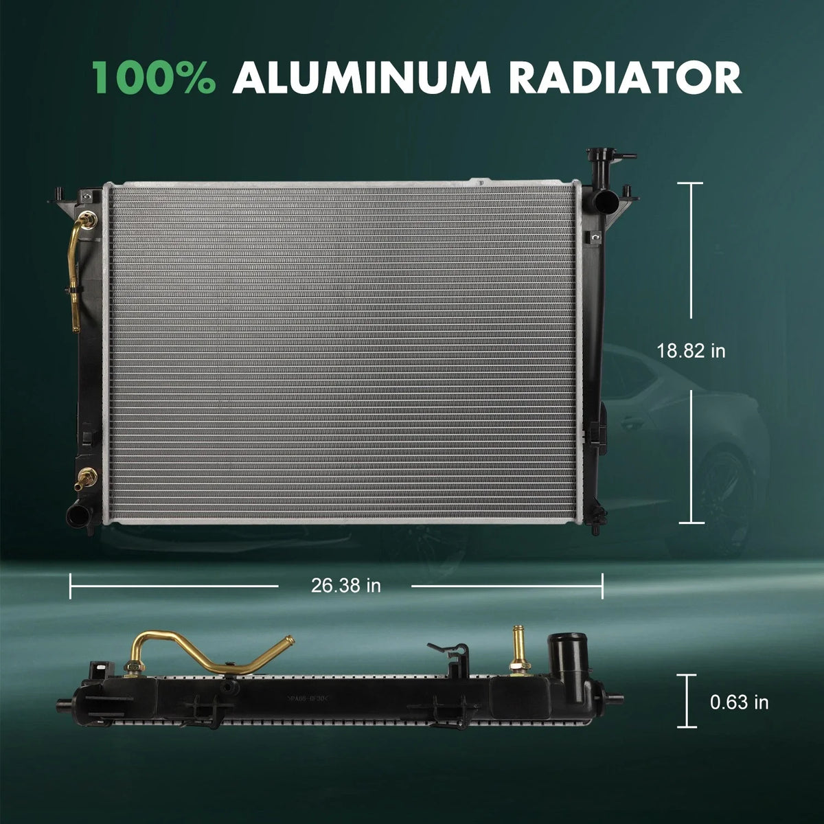 Radiator for Hyundai Santa Fe, Kia Sorento (2010–2018)