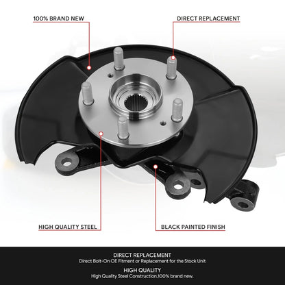 Front Right Loaded Wheel Bearing Knuckle Assembly for Honda Civic (2006–2011)