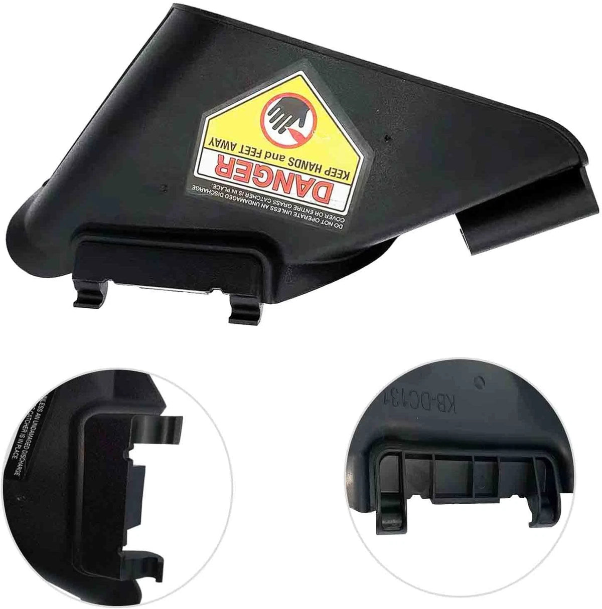 Side Discharge Chute for THREMA 731-07131 with Hinged Mulch Plug